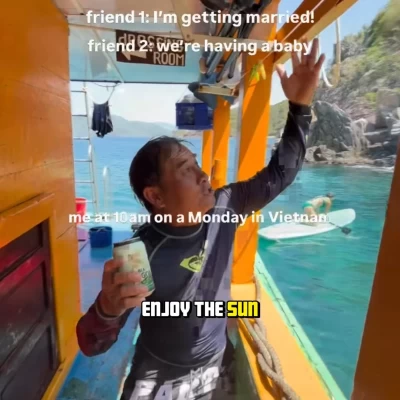 POV: YOUR MONDAY LOOKS A LITTLE DIFFERENT IN VIETNAM 🍺